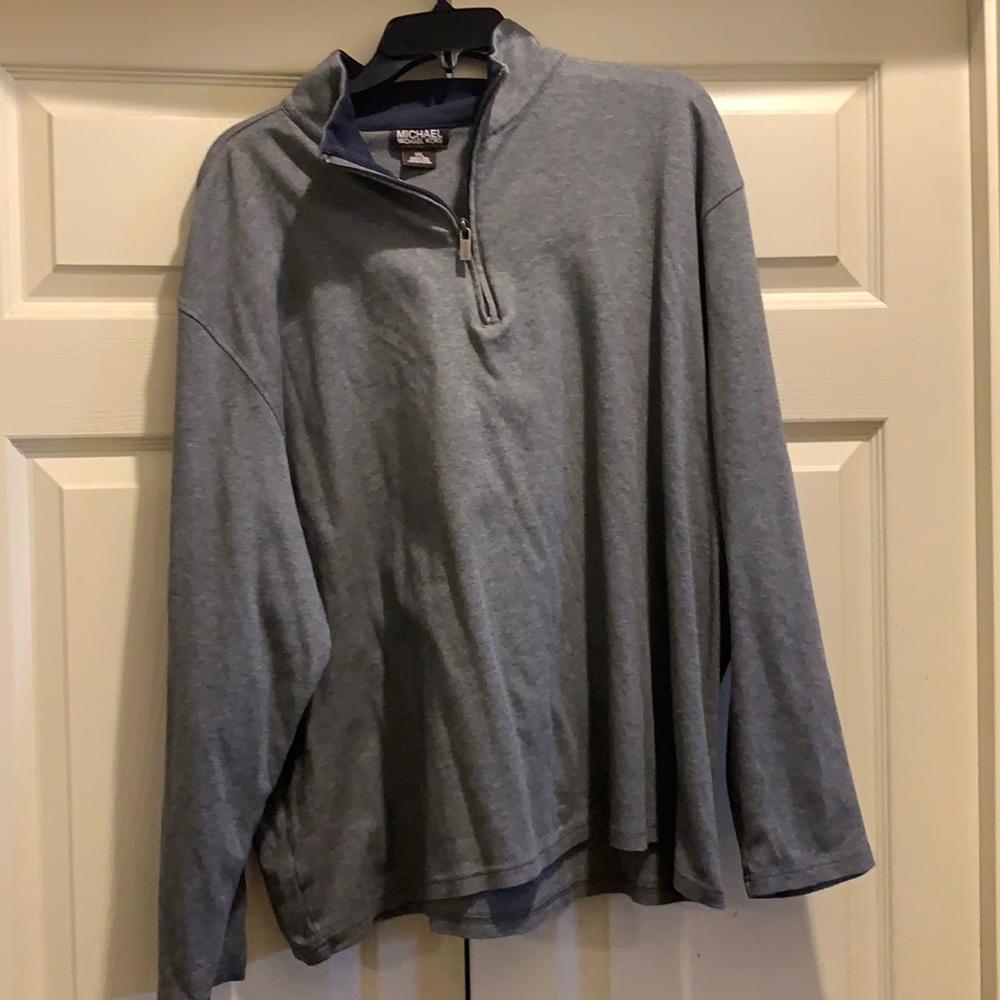 Michael Kors Mens Sweater Heather Gray